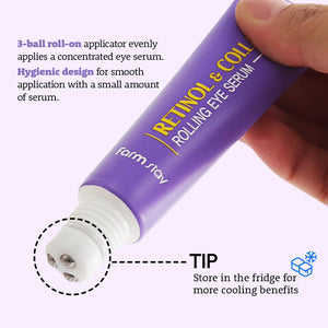 Farmstay Collagen Rolling Eye Serum (25ml) (Hyaluronic Acid / Retinol )