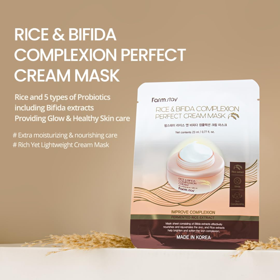 Farmstay Rice & Bifida Cream Mask (1 sheet)