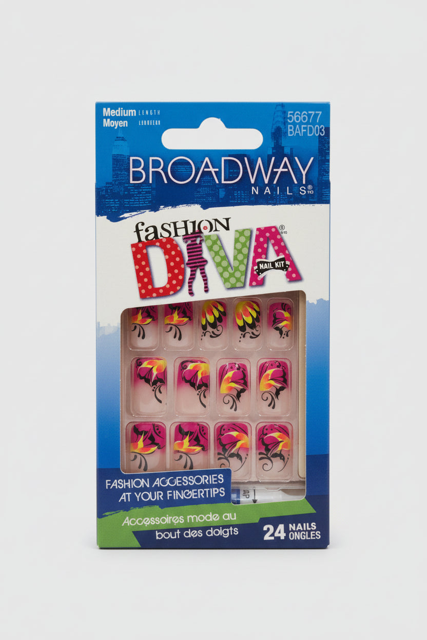 Broadway Nails Fashion Accessories Press-On Nails - 24 Nails