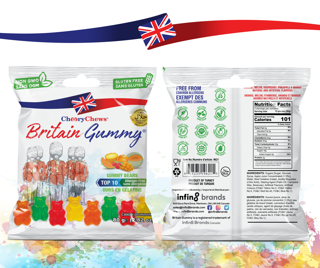 Britain Gummy Gummy Bears 80g