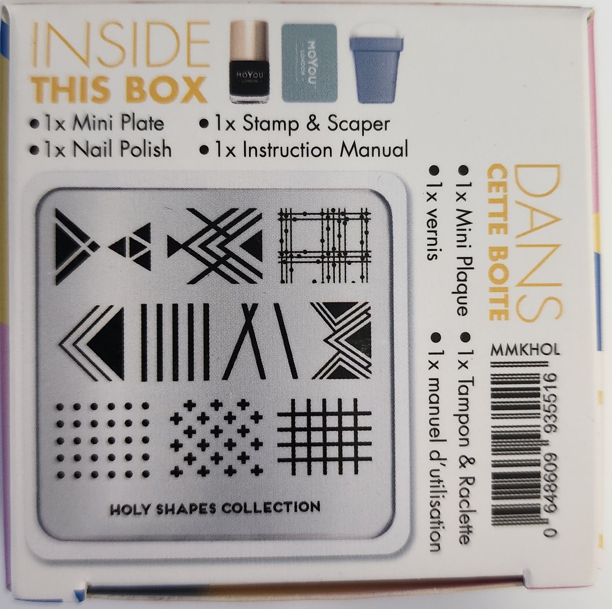 Mini Stamping Nail Art Kit by MoYou London - Holy Shapes Collection