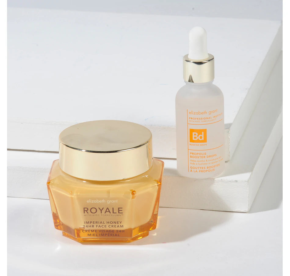 Elizabeth Grant Royale Honey 24hr Face Cream (100ml) With Propolis Booster Drops (30ml)