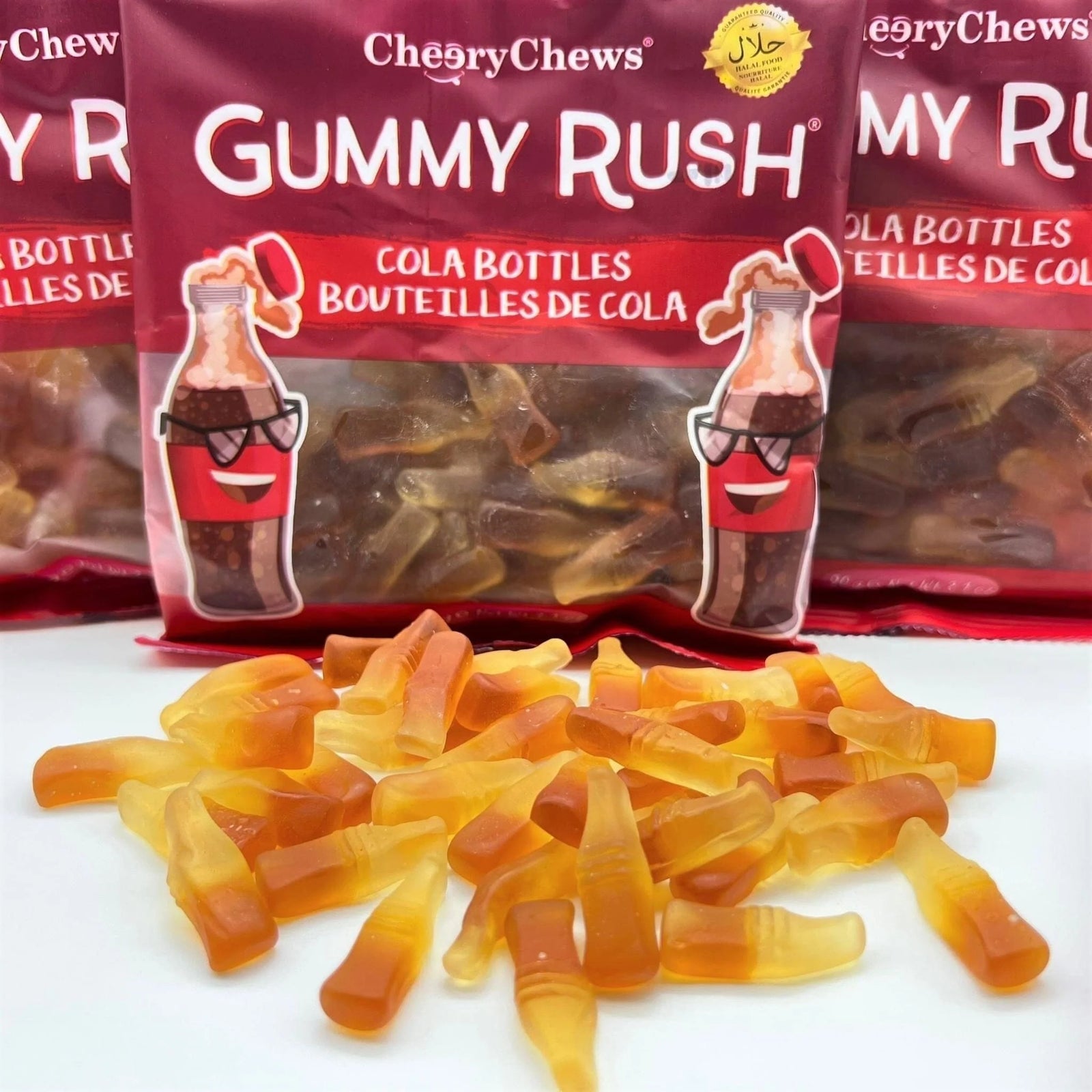 Gummy Rush 7 pouches x 20g - Cola Bottles