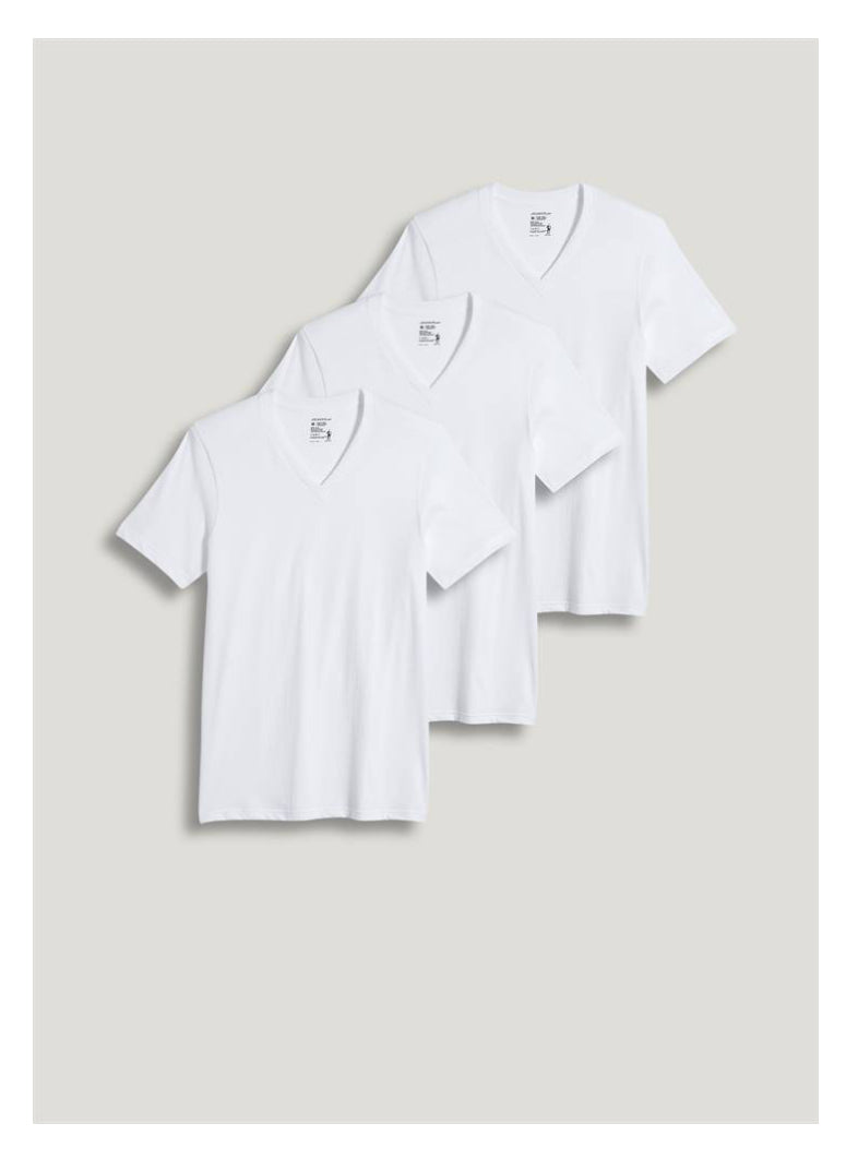 Jockey Classics V-neck T-Shirt 3pk White