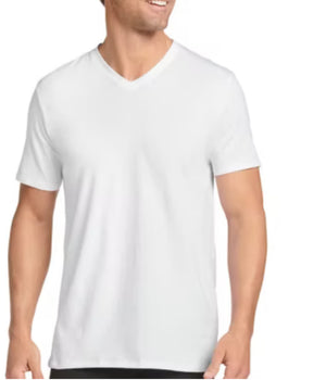 Jockey Cotton Stretch V-Neck T-shirt 2pack (White)