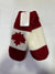 Mittens W-MC-236 Unisex (Red and White)