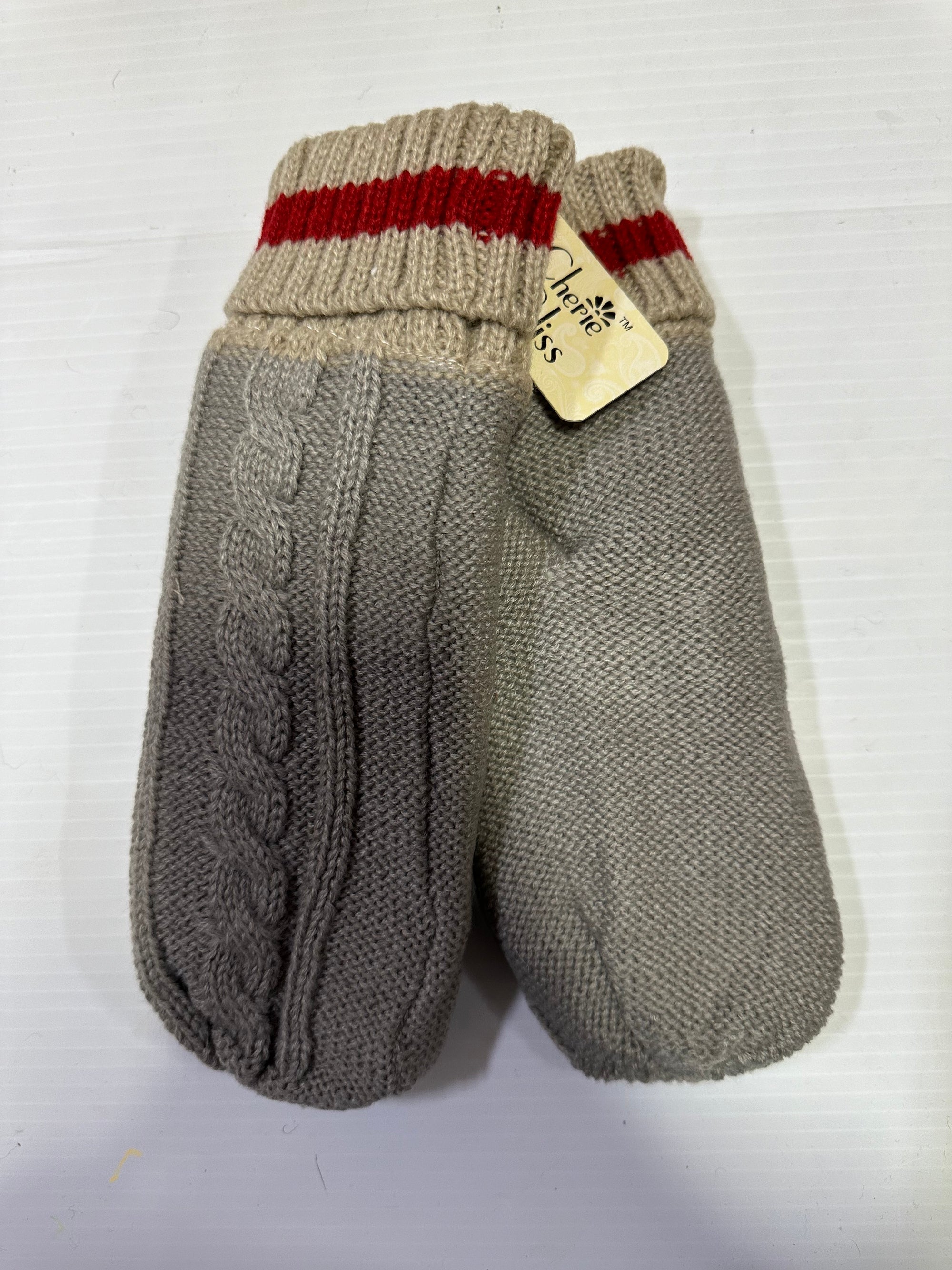 Mittens GL12492GRY1 Ladies (Grey and Beige)