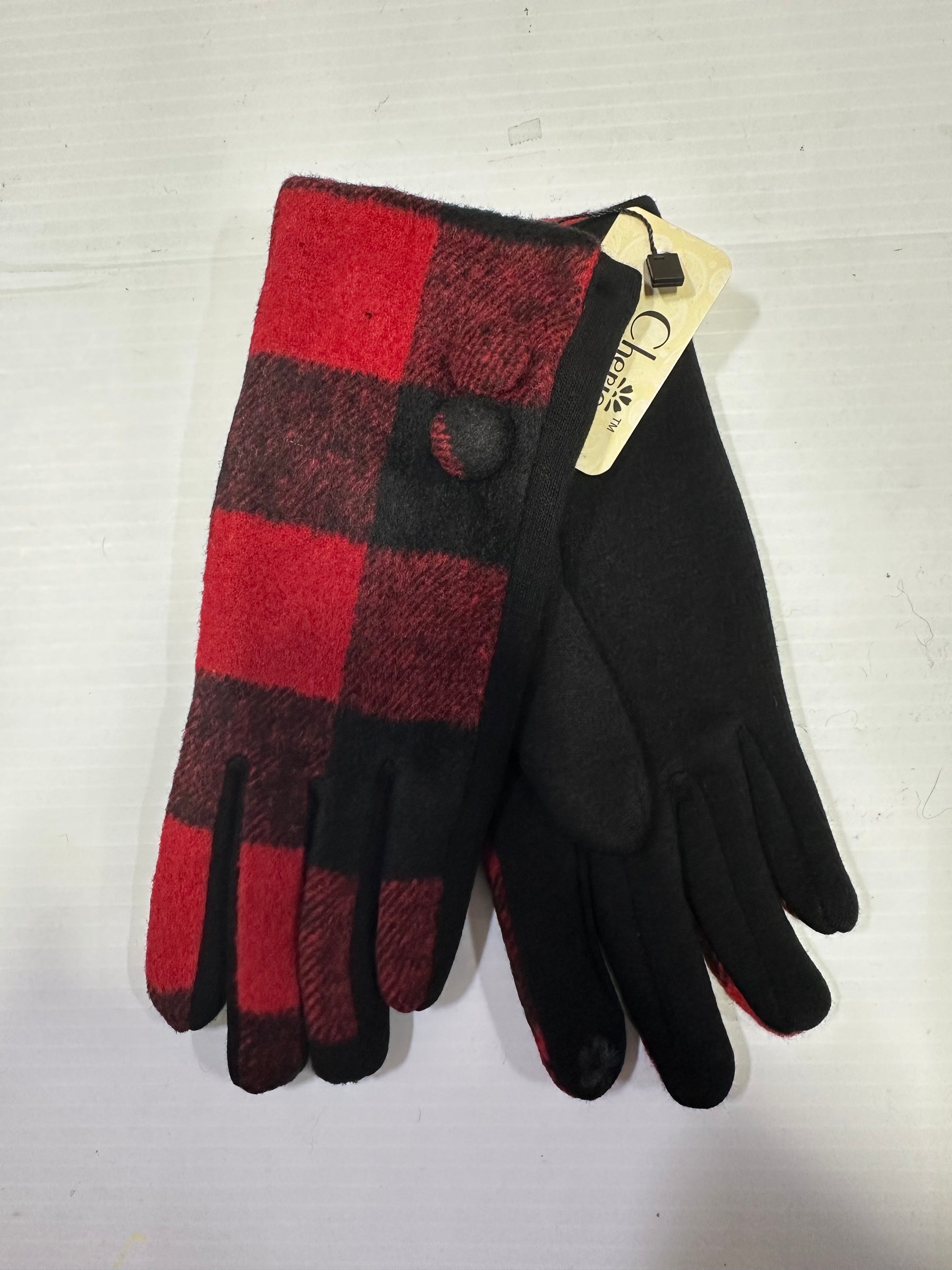 Ladies Gloves GL1072-02RD (Red, Black)