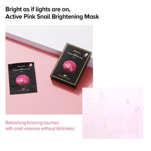 JM Solution Active Pink Snail Brightening Mask (1 sheet)