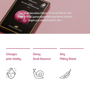 JM Solution Active Pink Snail Brightening Mask (1 sheet)
