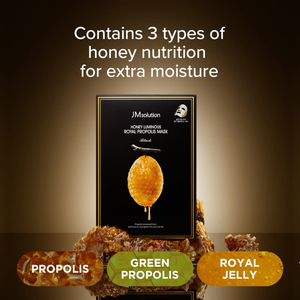 JM Solution Honey Luminous Royal Propolis Mask Plus (1 sheet)