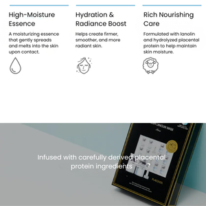 JM Solution Placen Lanolin Mask Pure (1 sheet)