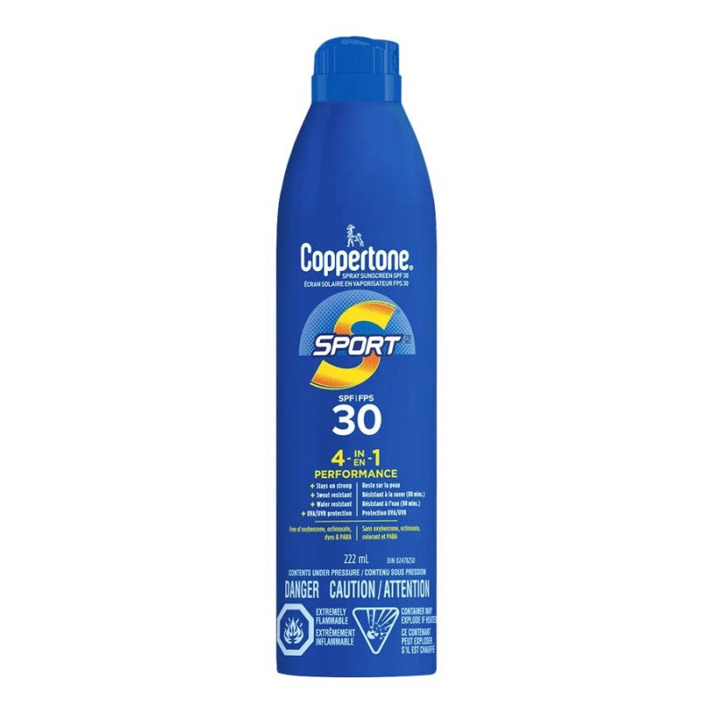 Coppertone Sport Sunscreen SPF 30 Spray 222ml