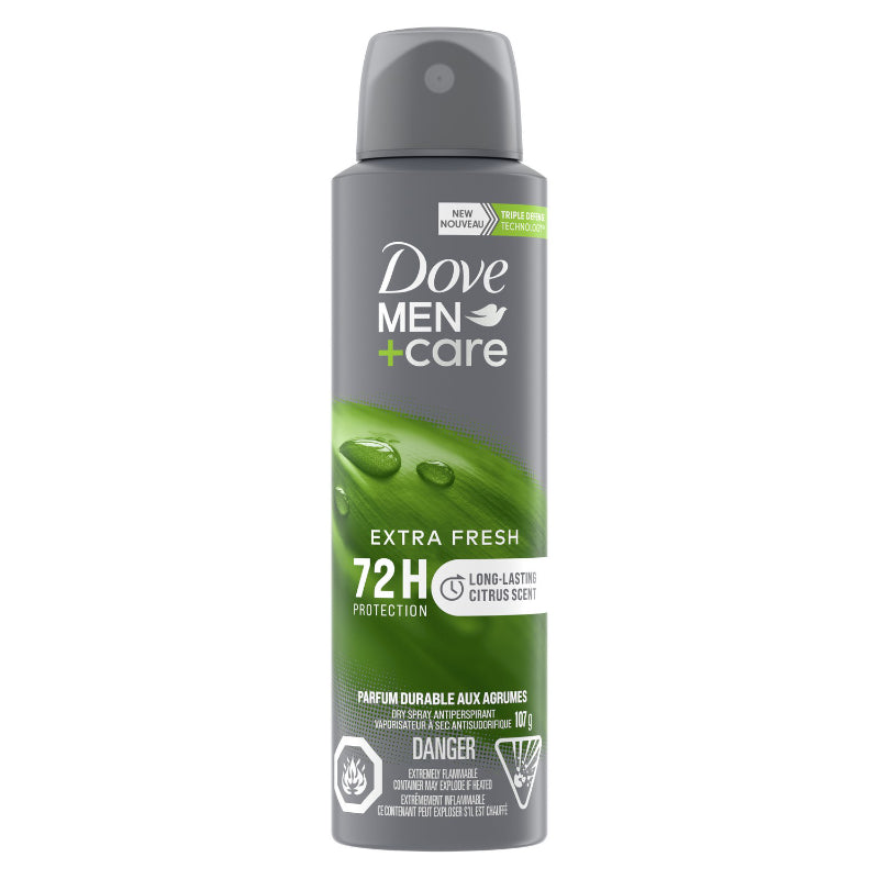 Dove Men Care Extra Fresh 72H Protection Parfum Durable Aux Agrumes 107g
