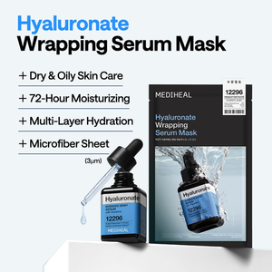 MEDIHEAL Hyaluronate Wrapping Serum Mask Hydrate Dewy (1 sheet)