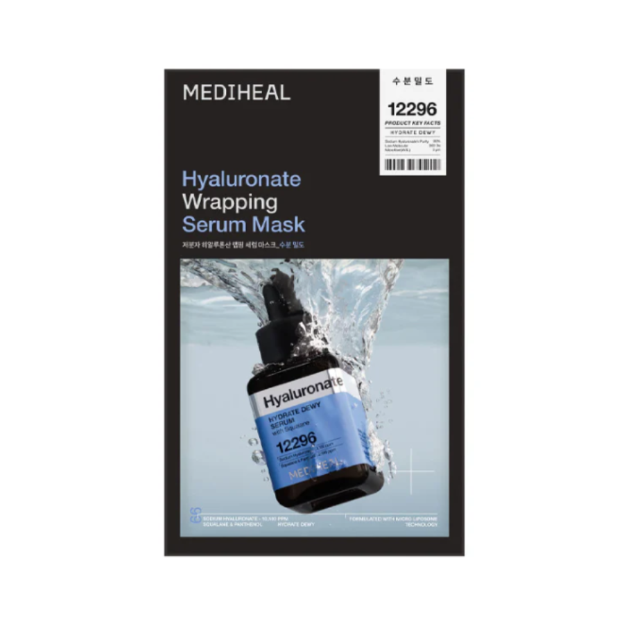 MEDIHEAL Hyaluronate Wrapping Serum Mask Hydrate Dewy (1 sheet)