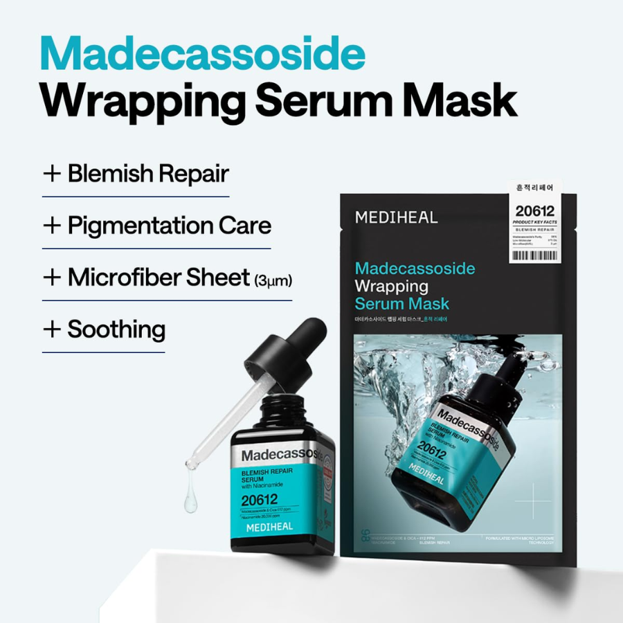 MEDIHEAL Madecassoside Wrapping Serum Mask Blemish Repair (1 sheet)