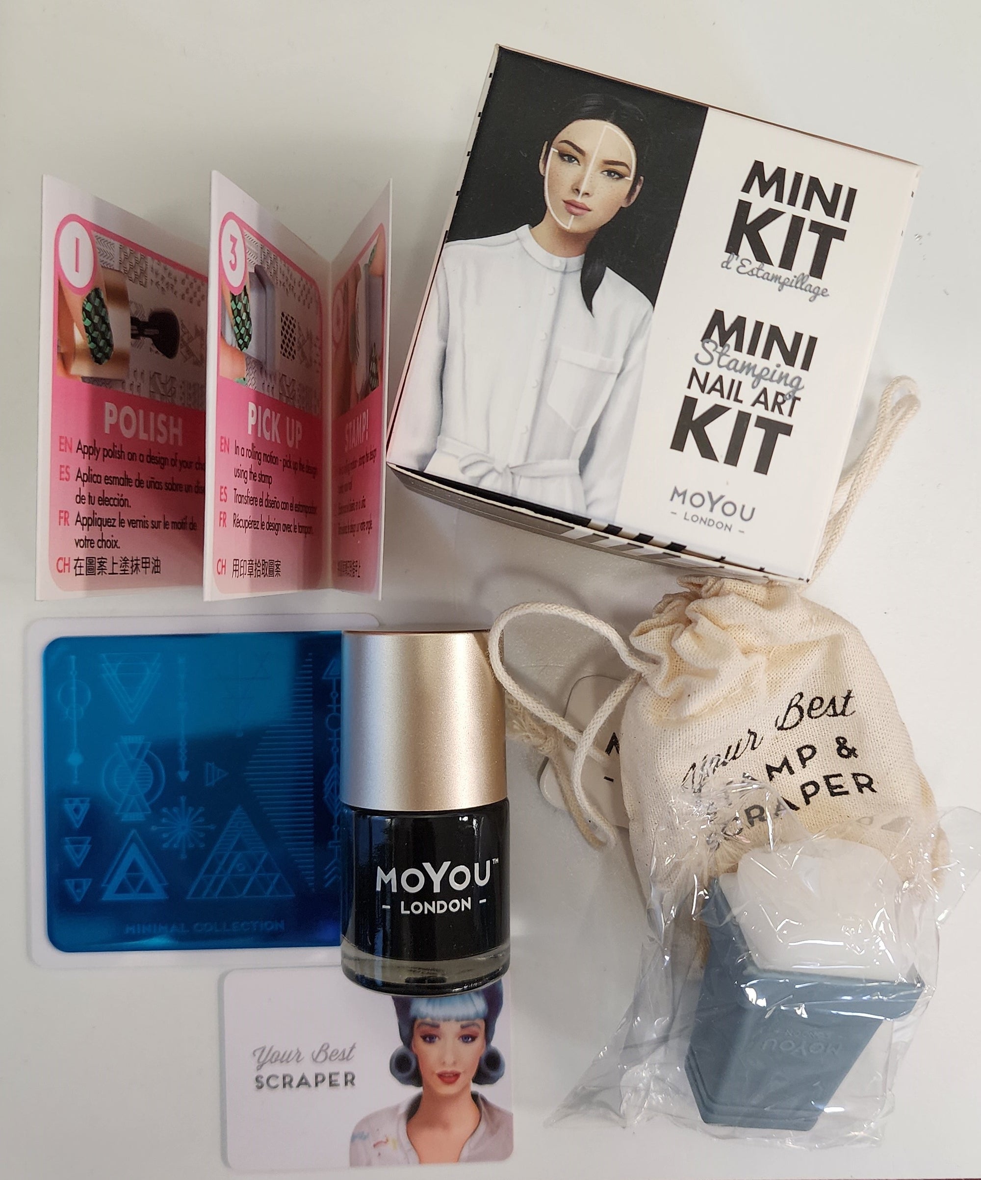 Mini Stamping Nail Art Kit by MoYou London - Minimal Collection