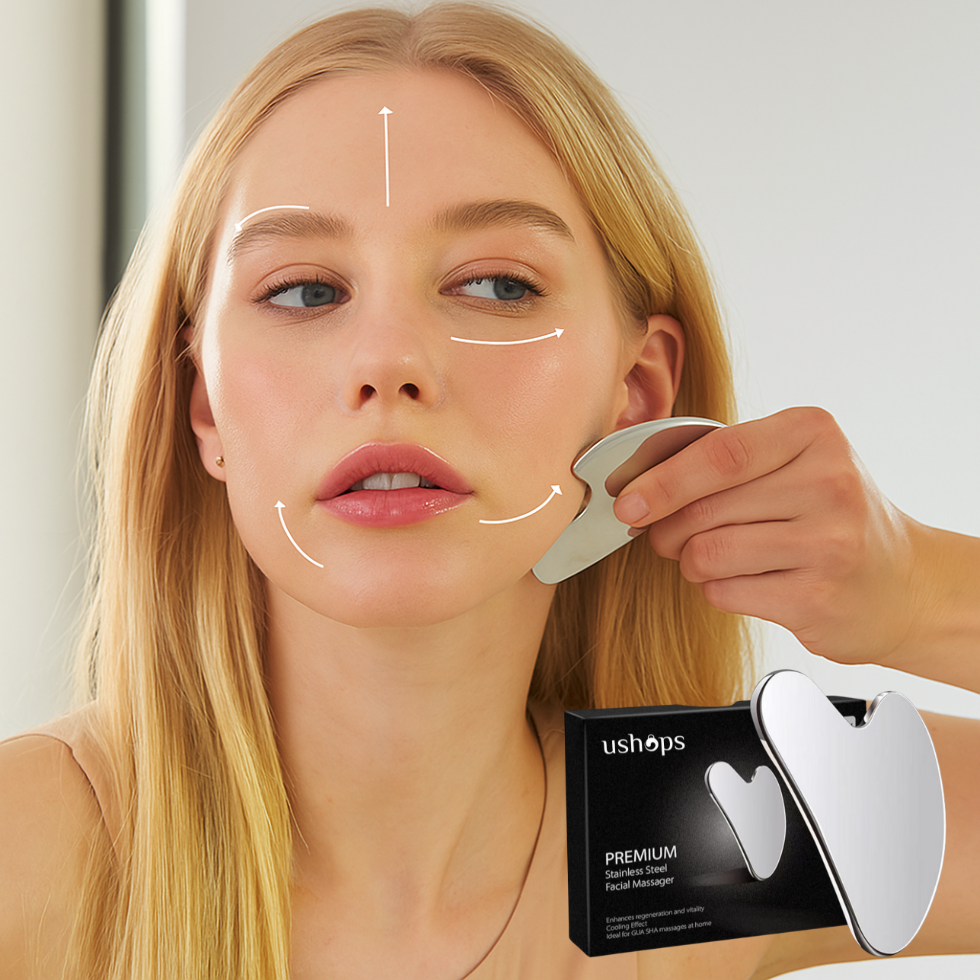 UShops Premium Stainless Facial Massager