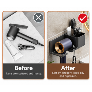 Multifunctional Hair Dryer Holder (2 Colors, 2 Sizes)