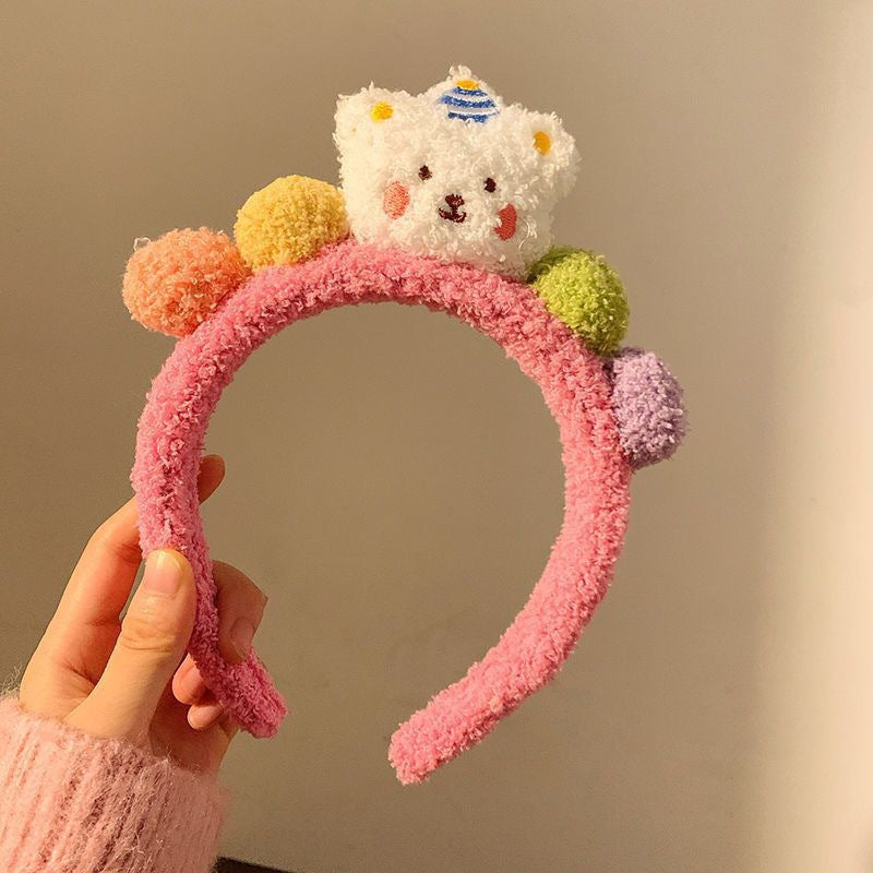 Cute Bear Fun Headbands: Perfect for Parties, Cosplay & Skincare (2 Colors)