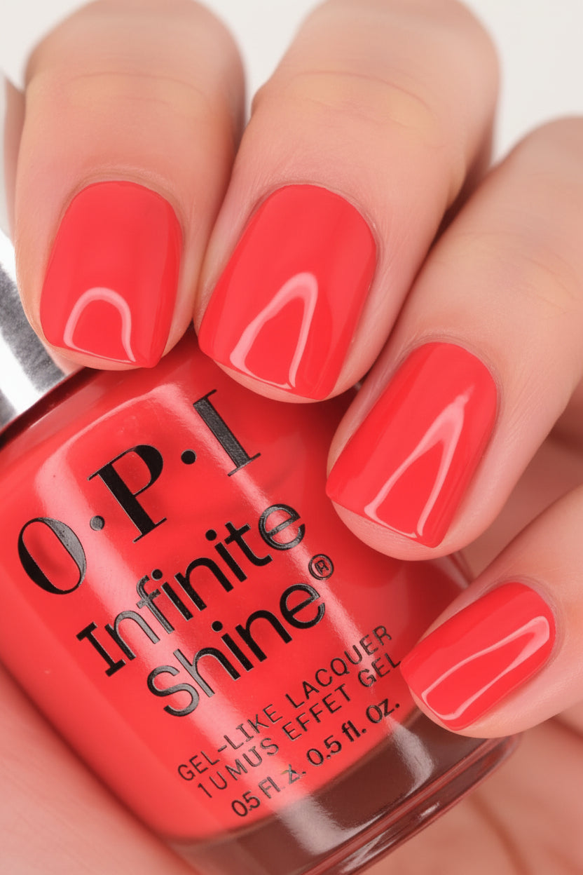 OPI Infinite Shine Gel-Like Lacquer 15ml - Knock 'Em Red