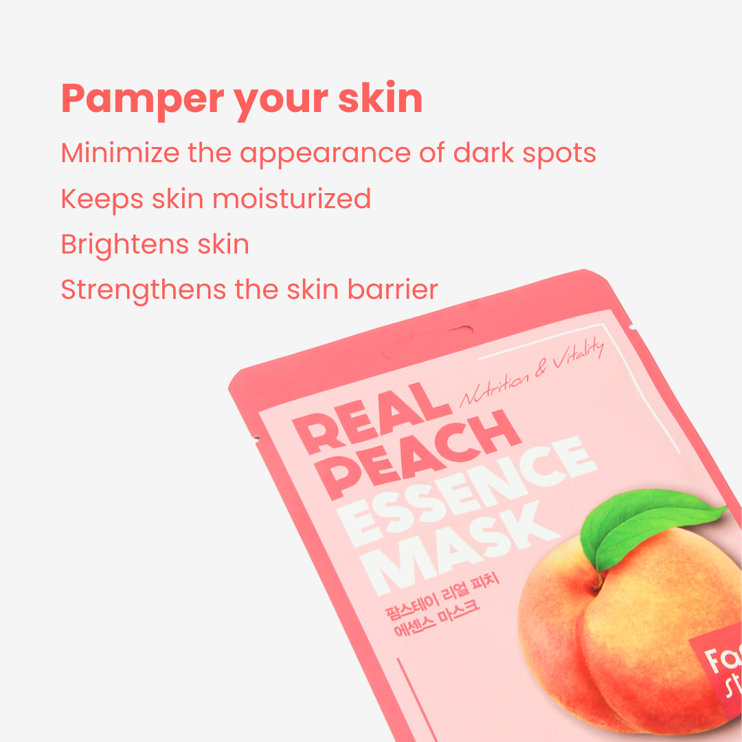 Farmstay Real Peach Essence Mask (1 pc)