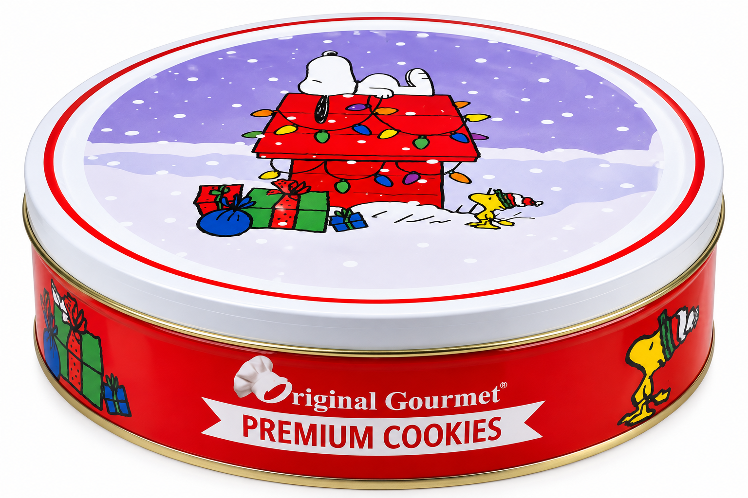 Original Gourmet Peanuts Premium Cookies – Snoopy Holiday Tin 908g