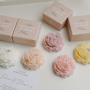 Peony Flower Scented Candle (2 scents)