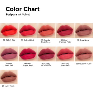 Peripera Ink The Velvet Lip Tint (6Colors)