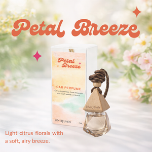 UNIQUAN Wooden Hanging Car Perfume (7ml) (4 scents)