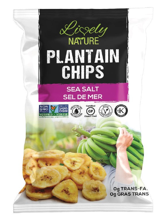 Lively Nature Plantain Chips 85g - Sea Salt