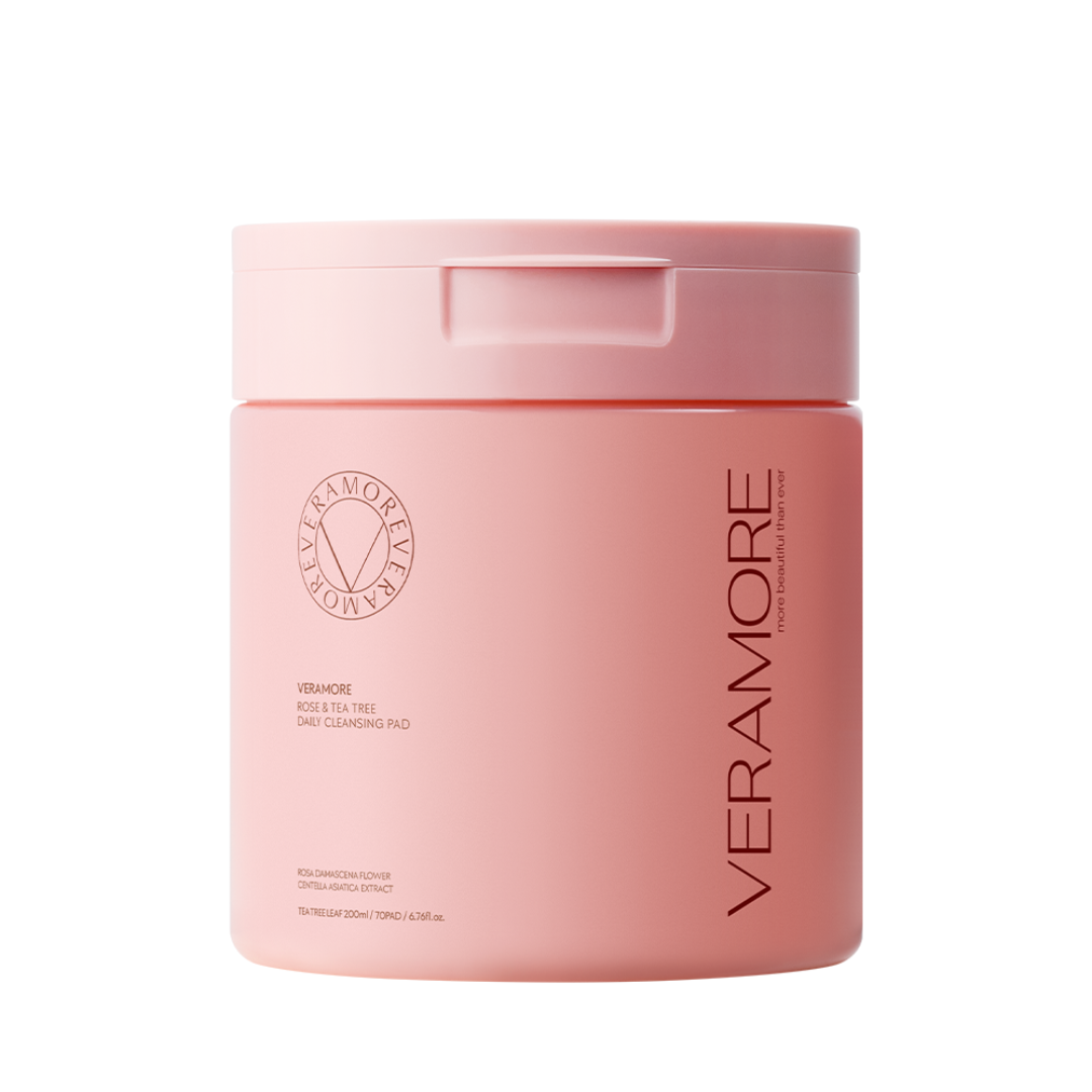 Veramore Rose & Tea Tree Daily Cleansing Pad (70 pads)