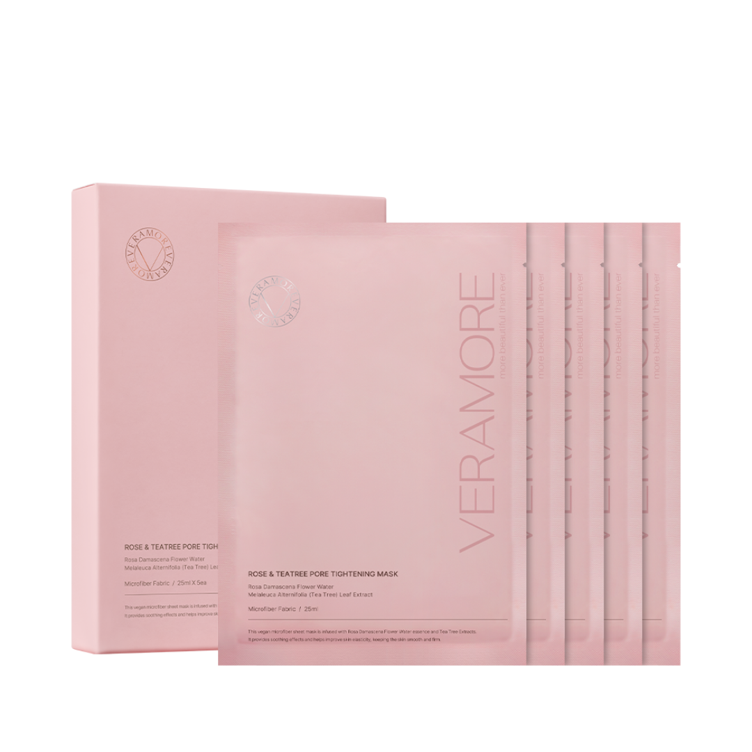 Veramore Rose & Tes Tree Pore Tightening Mask 5 Sheets
