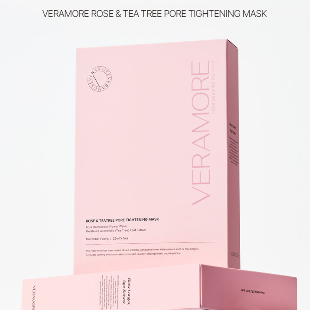 Veramore Rose & Tes Tree Pore Tightening Mask 5 Sheets