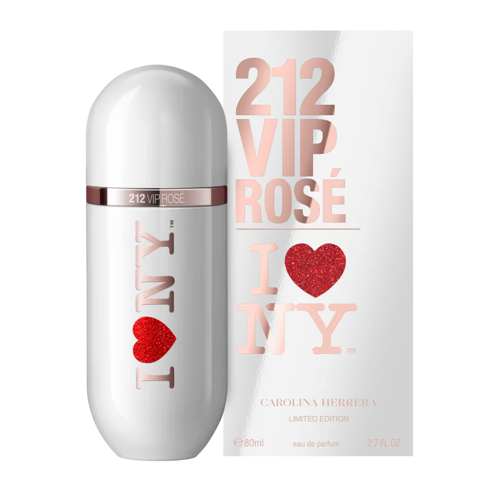 Carolina Herrera 212 Vip Rose I love NY 80ml Edp Limited Edition Women