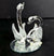 Crystal Figurines - Silver Swans