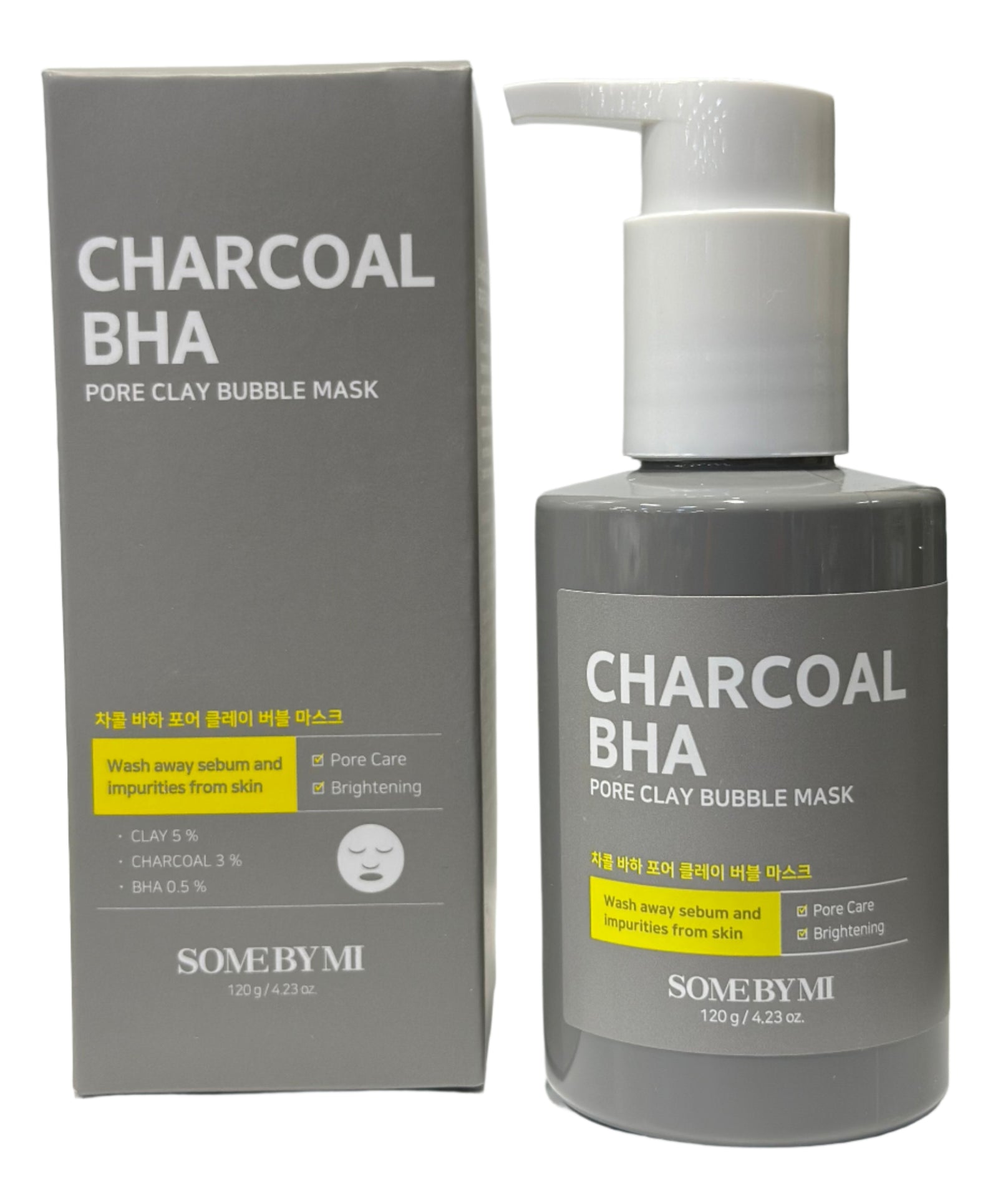 Some By Mi Charcoal Bha Pore Clay Bubble Mask 120g