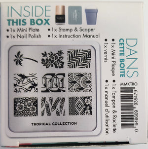 Mini Stamping Nail Art Kit by MoYou London - Tropical Collection