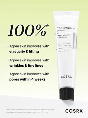 COSRX The Retinol 0.3 Cream Super Vitamin E + Panthenol 20ml