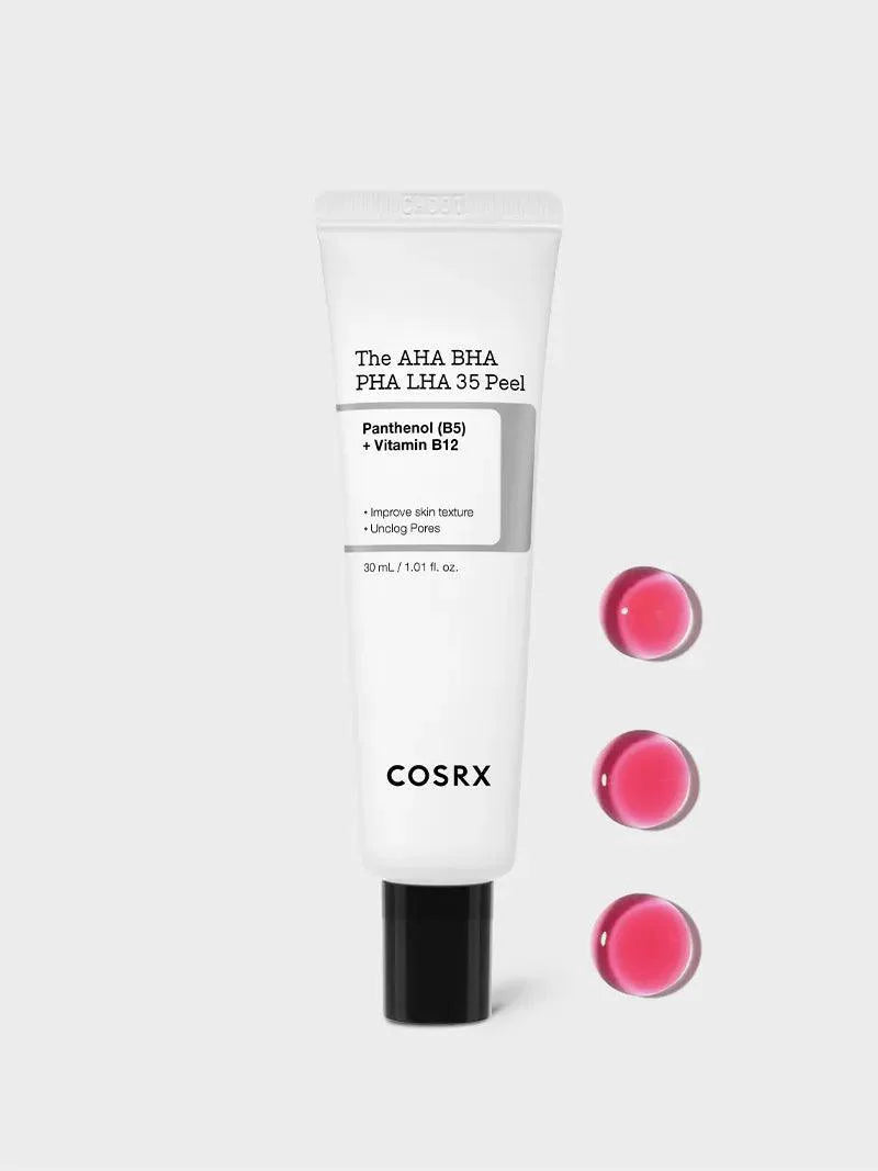COSRX The AHA BHA PHA LHA 35 Peel Panthenol (B5) + Vitamin B12 30ml