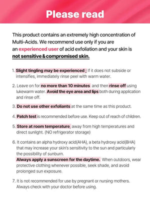 COSRX The AHA BHA PHA LHA 35 Peel Panthenol (B5) + Vitamin B12 30ml