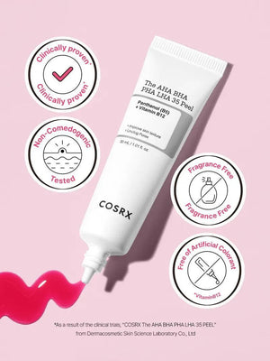 COSRX The AHA BHA PHA LHA 35 Peel Panthenol (B5) + Vitamin B12 30ml