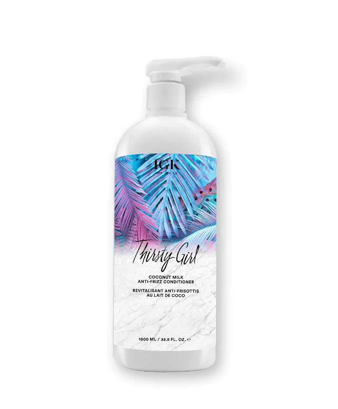 IGK Thirsty Girl Coconut Milk Anti-Fizz Conditioner 1000ml (CURBSIDE PICK UP ONLY)