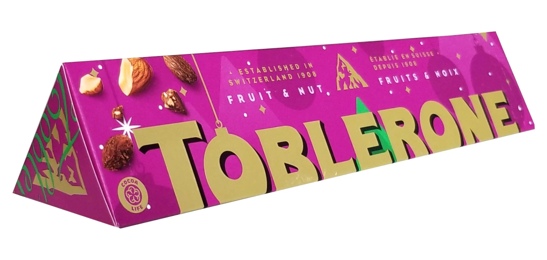 Toblerone Milk Chocolate with Raisins and Honey & Almond Nougat 360g