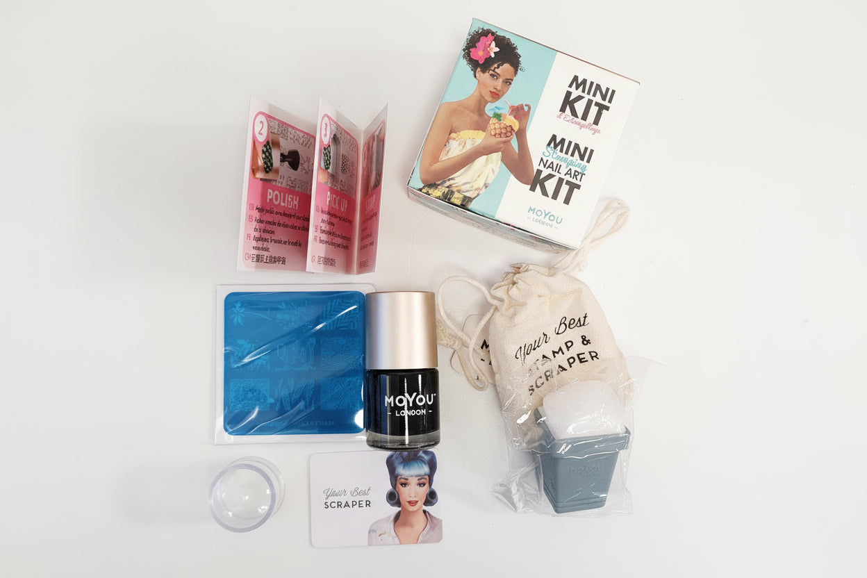 Mini Stamping Nail Art Kit by MoYou London - Tropical Collection