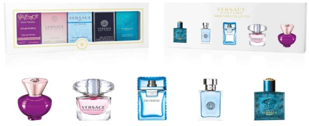 Versace Miniatures Collection 5x5ml For Men and Women