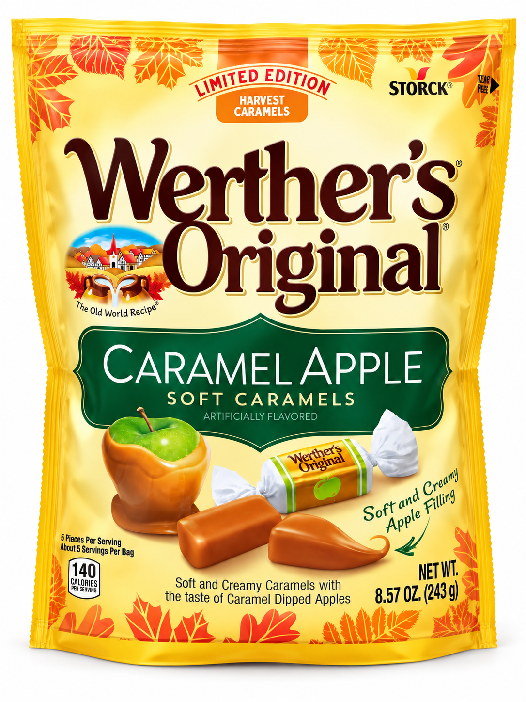 Werther’s Original Caramel Apple Soft Caramels – Limited Edition 243g (8.57oz)