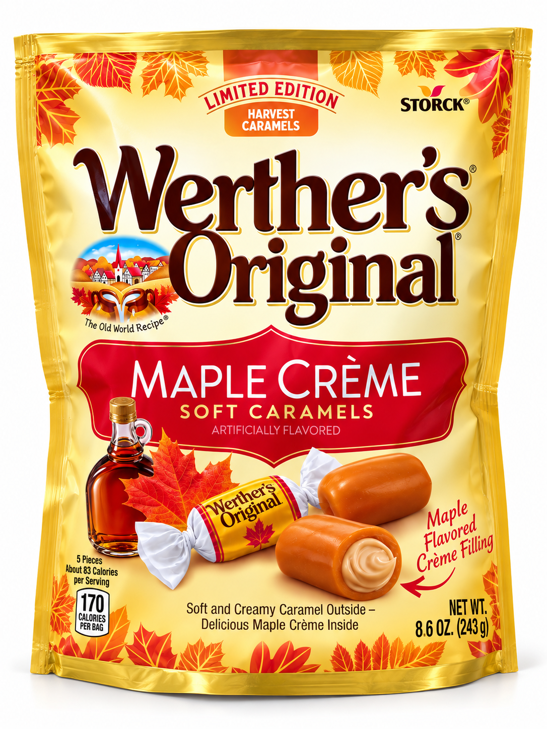 Werther’s Original Maple Crème Soft Caramels – Limited Edition 243g