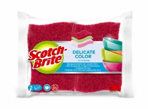 Scotch-Brite Delicate Color Scrub Sponge 2pcs
